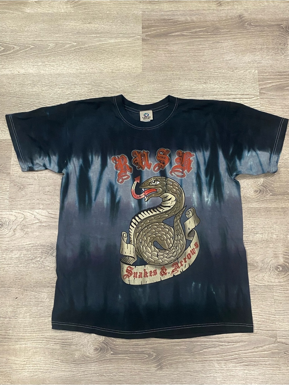 Rush Snakes & Arrows 2007 Tour Shirt Liquid Blue L